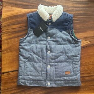 Kids Blue and Cream Vest